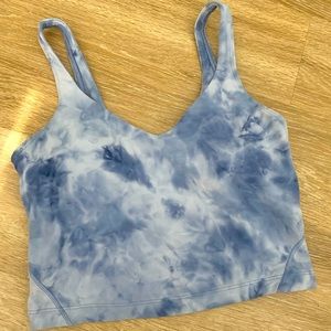 Lululemon align crop tank blue tye dye size 4